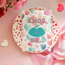 Colourful and playful Valentines Greting Card