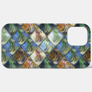 Colourful and polished tiles made of wood or stone iPhone 12 pro max case