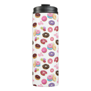 Colourful and Tasty Doughnuts and Hearts Thermal Tumbler