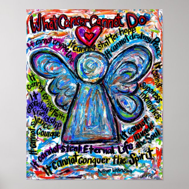Colourful Angel Angel Poster Print (Front)
