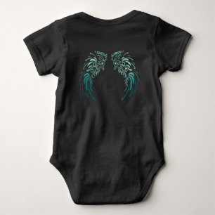 Colourful Angel Feathers Baby Bodysuit