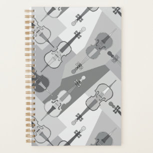 Colourful Angled Cellos Pattern Planner
