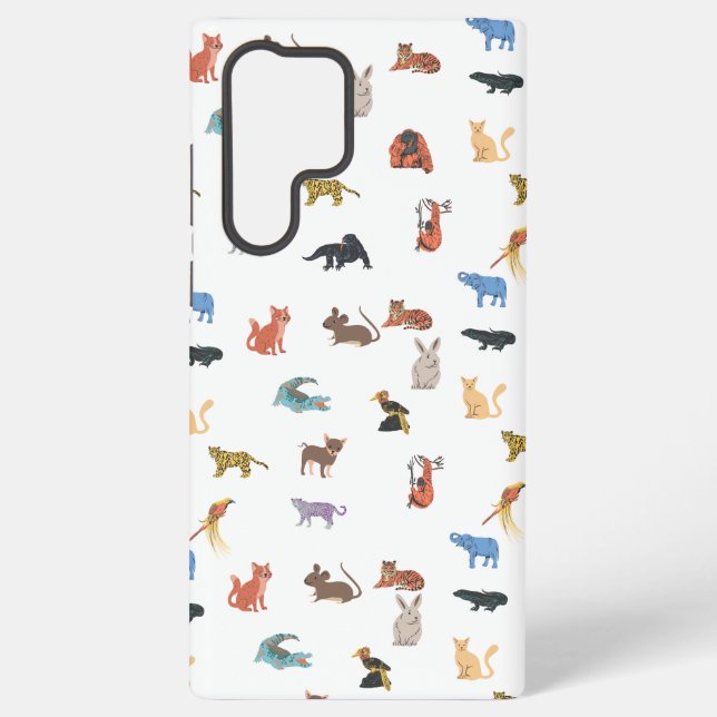 Colourful Animal Pattern Phone Case  (Back)
