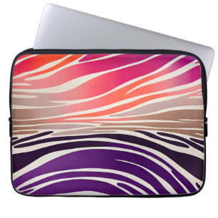 Colourful Animal Print Art Laptop Case