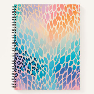 Colourful Animal Print Art Spiral Notebook