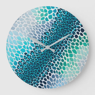 Colourful Animal Print Art Wall Clock