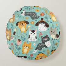 Colourful Animal Print Throw Pillow Case