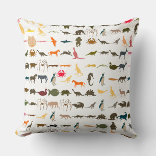 Colourful Animals Pattern #4 Cushion