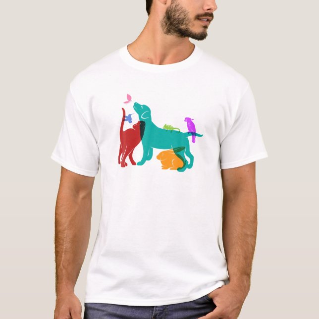 Colourful Animals T-Shirt (Front)