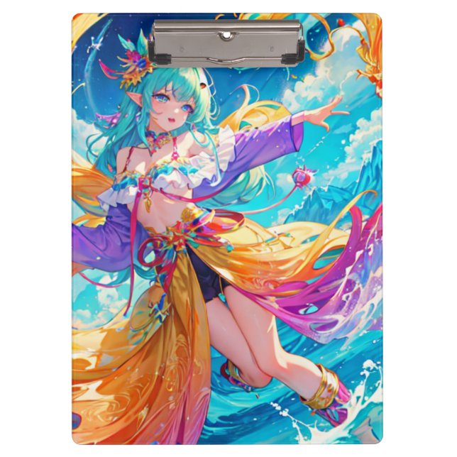 Colourful/anime/cartoon  clipboard (Front)