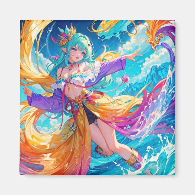 Colourful/anime/cartoon  magnet (Front)