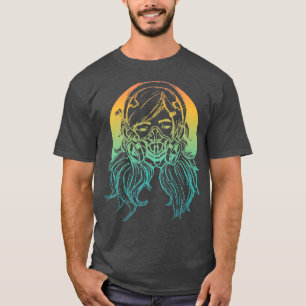 Colourful Anime Girl with Gas Mask Premium T-Shirt