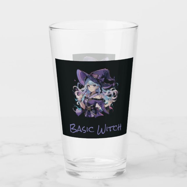 Colourful/Anime/witch/Halloween Glass (Front)