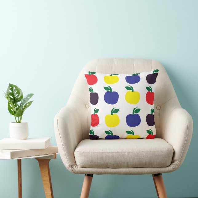 Colourful Apple Fruit Cushion (Chair)