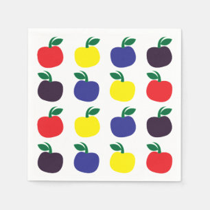 Colourful Apples Fruits Napkin
