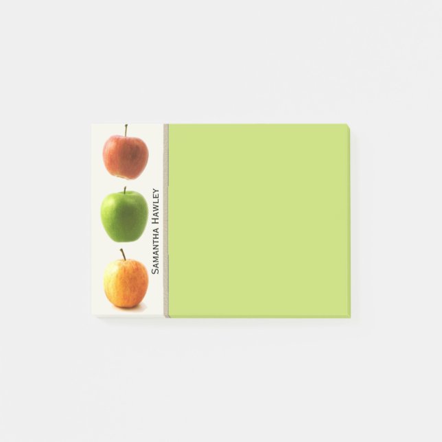 Colourful Apples Teacher's Note Pad (Front)