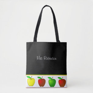 Colourful Apples Teachers Tote Bag