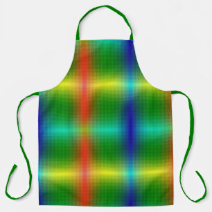 colourful apron with a gradient pattern