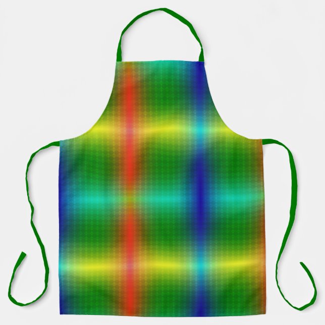 colourful apron with a gradient pattern (Front)