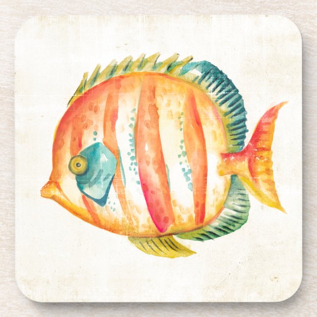 Colourful Aquarium Fish Coaster (Front)