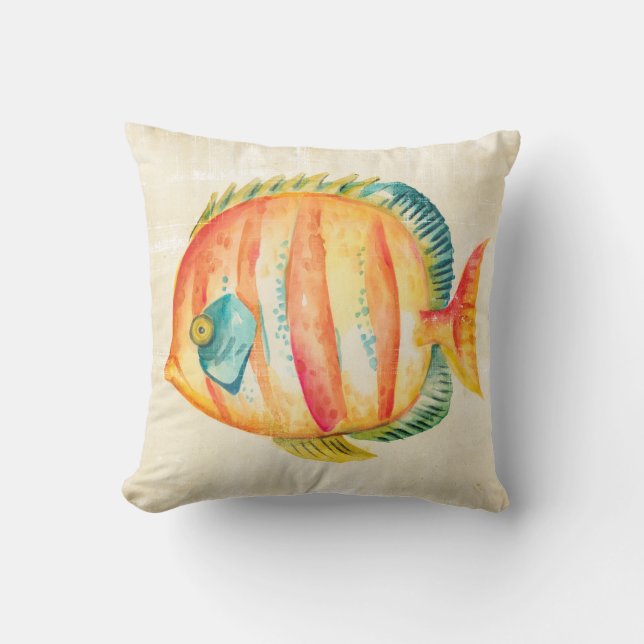 Colourful Aquarium Fish Cushion (Front)
