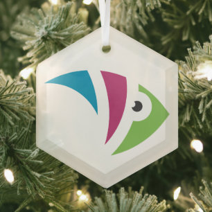colourful aquarium fish illustration design glass tree decoration