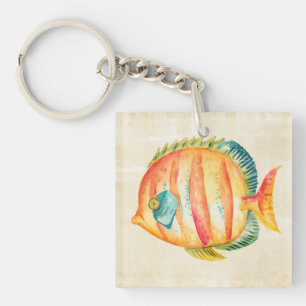 Colourful Aquarium Fish Key Ring