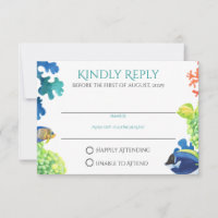Colourful Aquarium Response Card