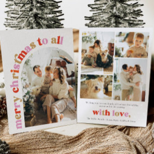 Colourful Arch Photo Merry Christmas Card