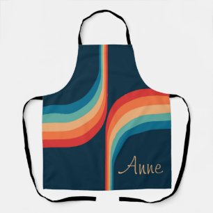 Colourful arches in retro style apron