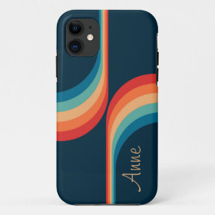 Colourful arches in retro style  iPhone 11 case