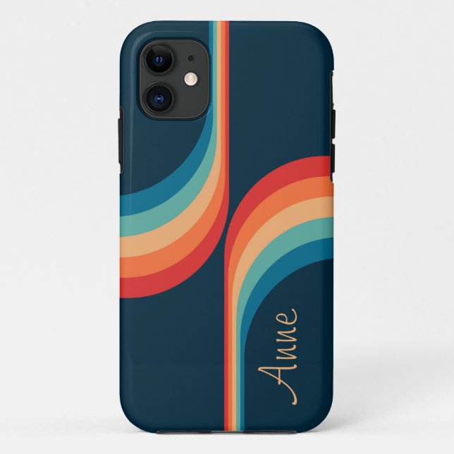 Colourful arches in retro style  Case-Mate iPhone case (Back)