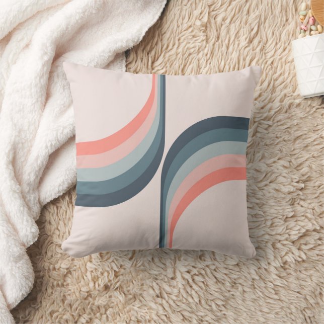 Colourful arches in retro style cushion (Blanket)
