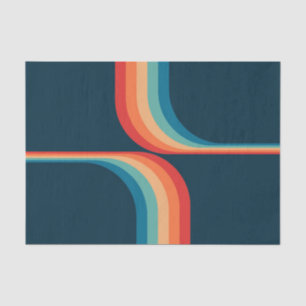 Colourful arches in retro style  tissue paper