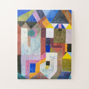 Colourful Architecture by Paul Klee, Abstract Art Jigsaw Puzzle
