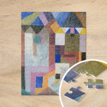Colourful Architecture | Paul Klee Jigsaw Puzzle<br><div class="desc">Colourful Architecture (1917) by Paul Klee is a captivating piece that blends abstraction with a sense of architectural form. The painting features vibrant colours and geometric shapes, conveying a sense of movement and structure through a playful yet ordered arrangement. Klee, known for his unique approach to colour, line, and form,...</div>