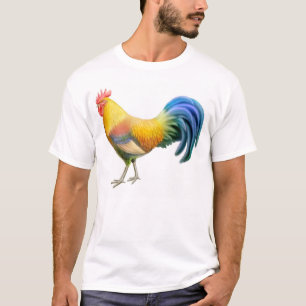 Colourful Ardenner Rooster T-Shirt