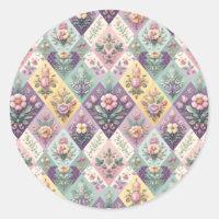 Colourful argyle pastel Easter/Spring