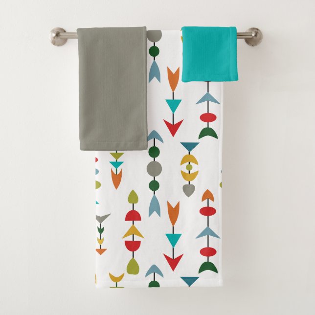 Colourful Arrows  Bath Towel Set (Insitu)