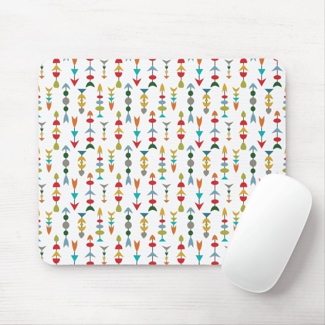 Colourful Arrows  Mouse Pad (With Mouse)