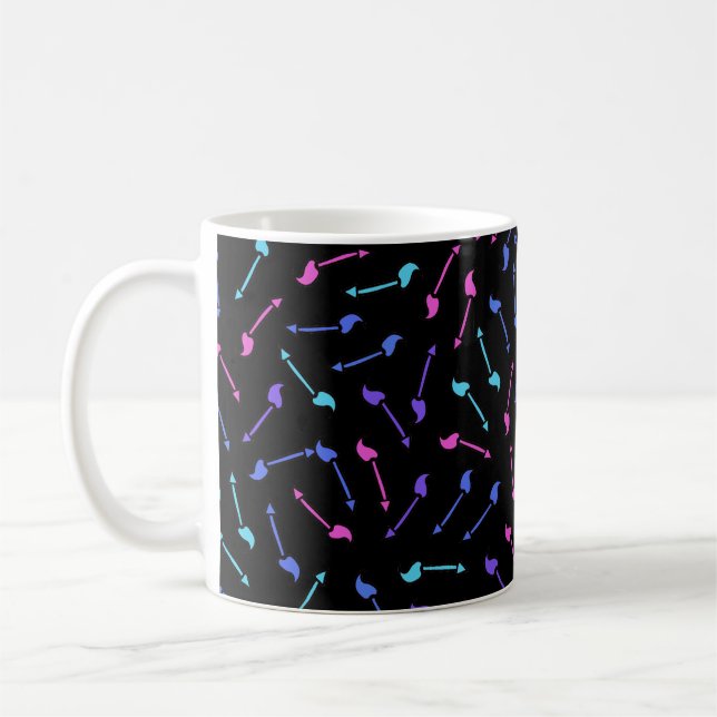 Colourful Arrows Pattern Coffee Mug (Left)