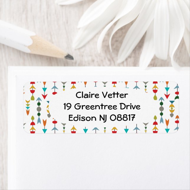 Colourful Arrows  Return Address Label (Insitu)