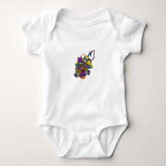 Colourful Art Baby – Fun and Playful D Baby Bodysuit