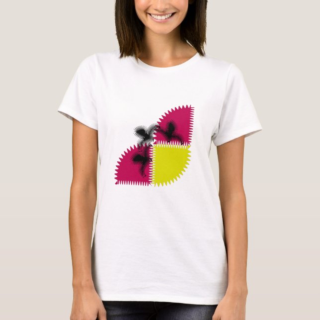 Colourful Art Butterfly T-Shirt (Front)
