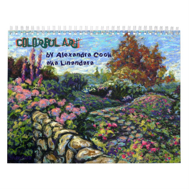 Colourful Art by Alexandra Cook aka Linandara Calendar (Cover)
