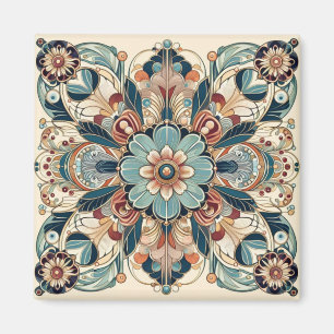 Colourful Art Deco Design Magnet