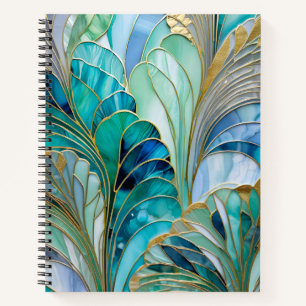 Colourful Art Deco Spiral Notebook