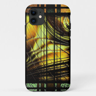 Colourful art Deco style design iPhone 11 Case