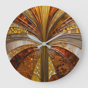 Colourful Art Deco Wall Clock