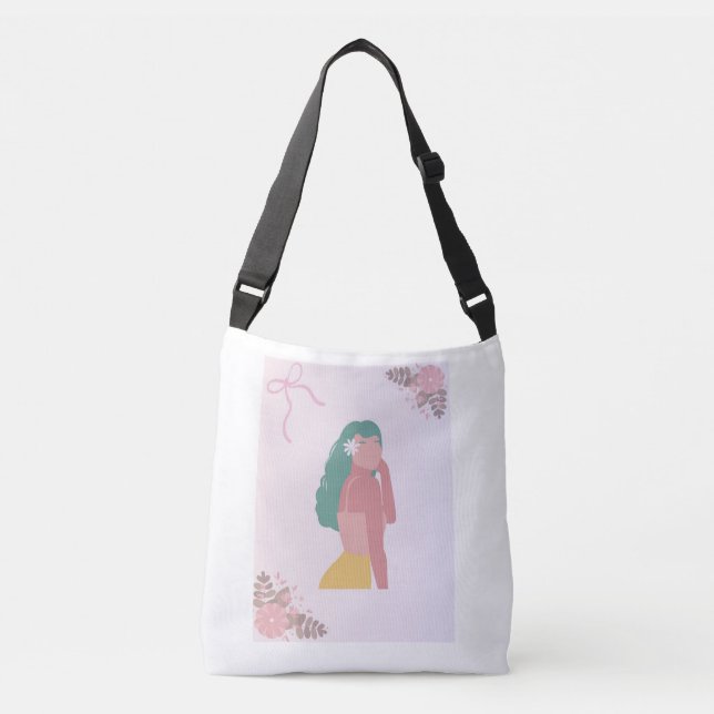 Colourful Art Design Everyday Canvas Tote Bag (Front)